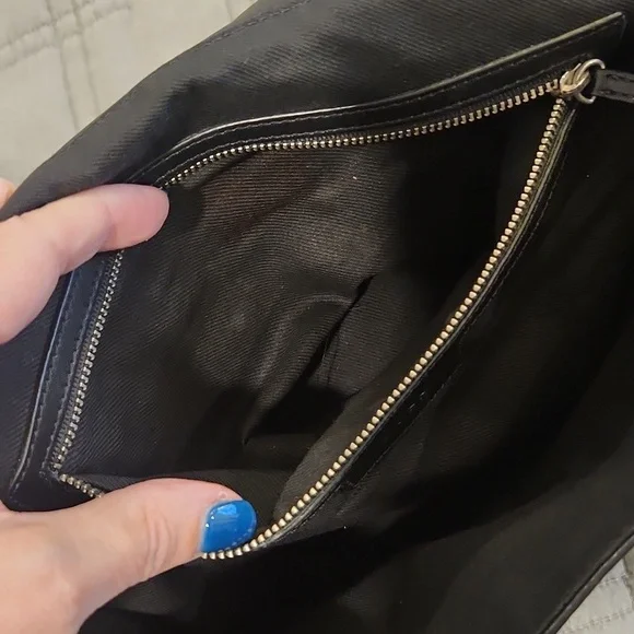 Hugo Boss Black and Tan Buttery Soft Leather Laptop Bag